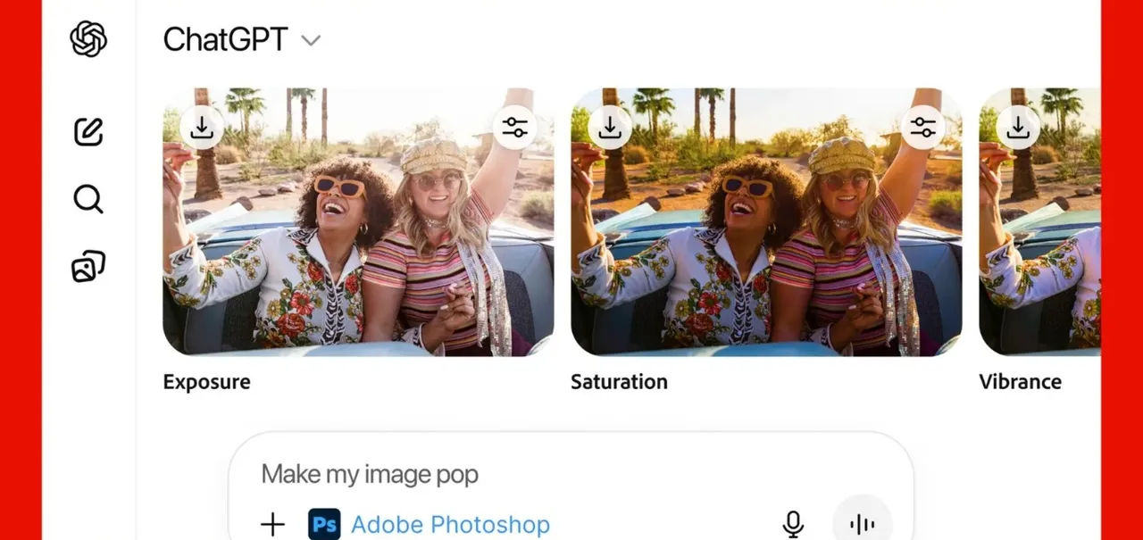 Imagem principal da publicação: Adobe e OpenAI integram ferramentas de edição directamente no ChatGPT